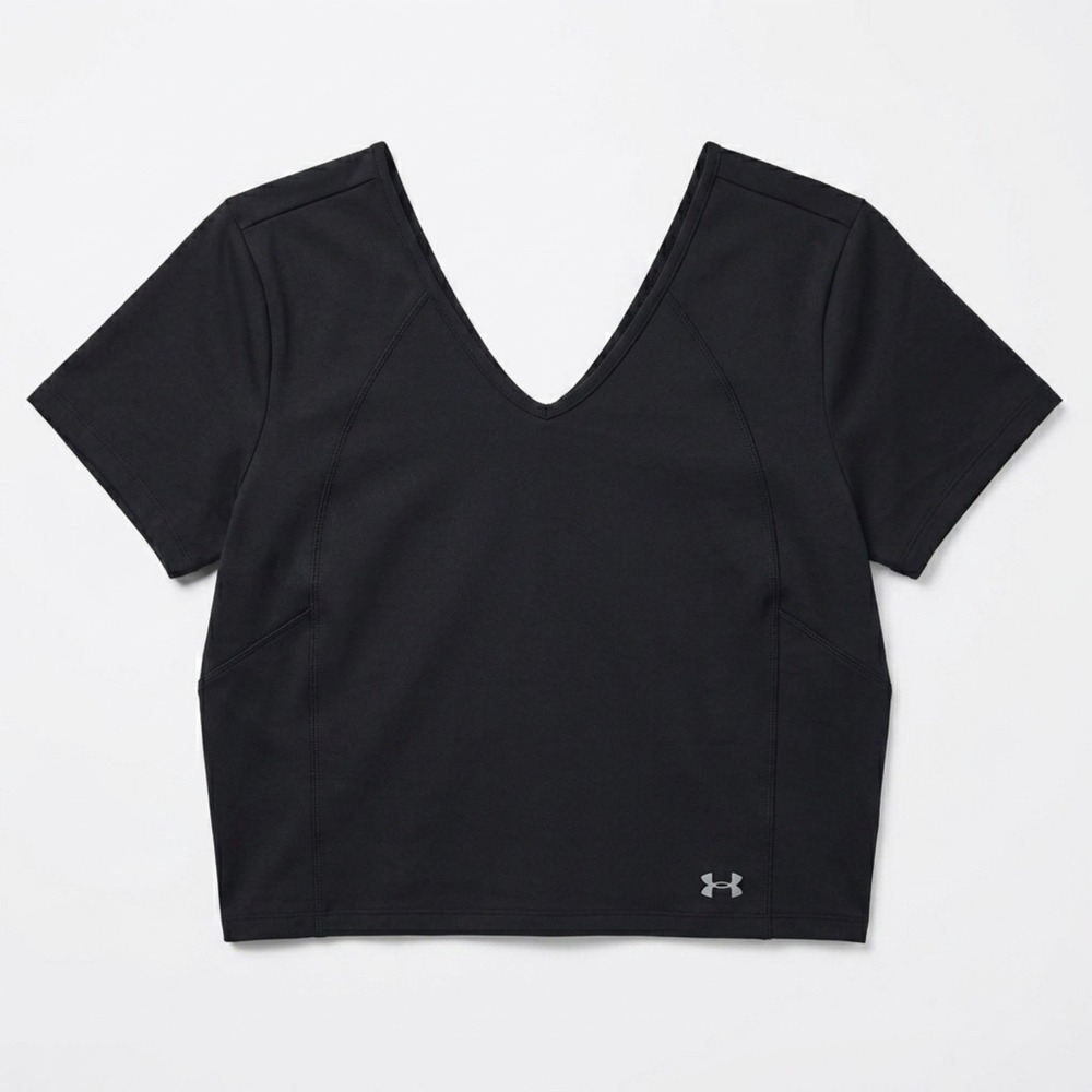 Under Armour Movement Top Women's‎ Plus Size 1X Black Short Sleeve 1382174-001